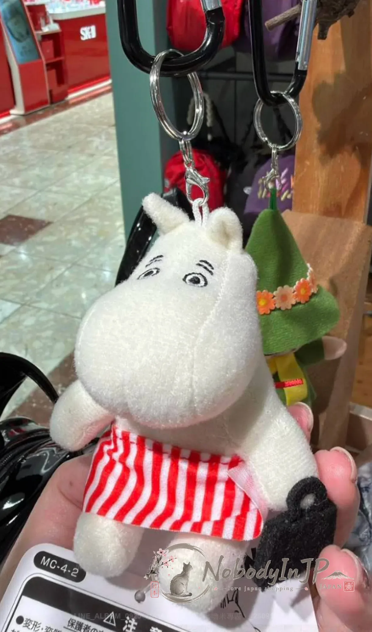 Moomin嚕嚕米登山扣迷你絨毛吊飾