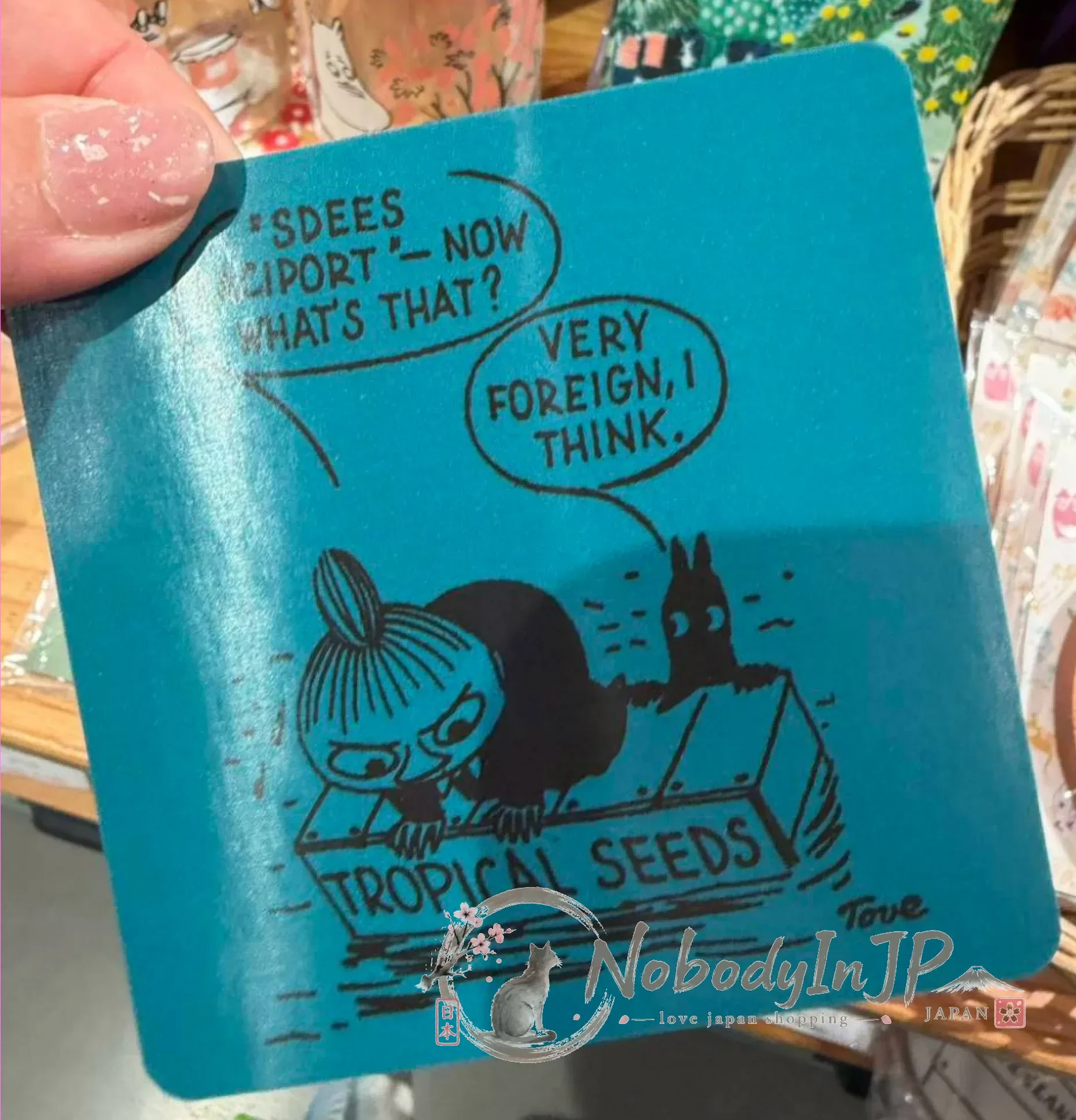 Moomin嚕嚕米Muurla芬蘭蘭樺木方形杯墊