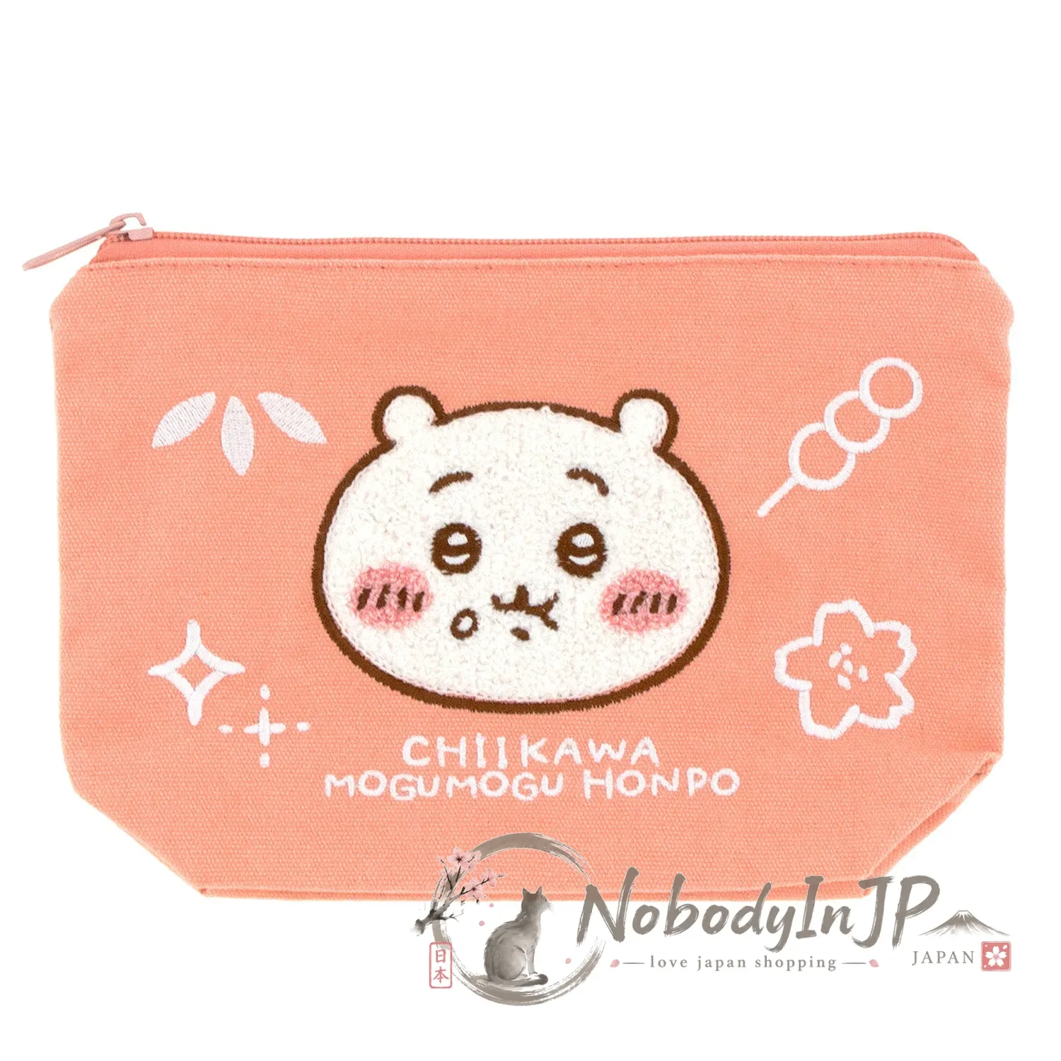 吉伊卡哇本鋪限定刺繡拉錬袋