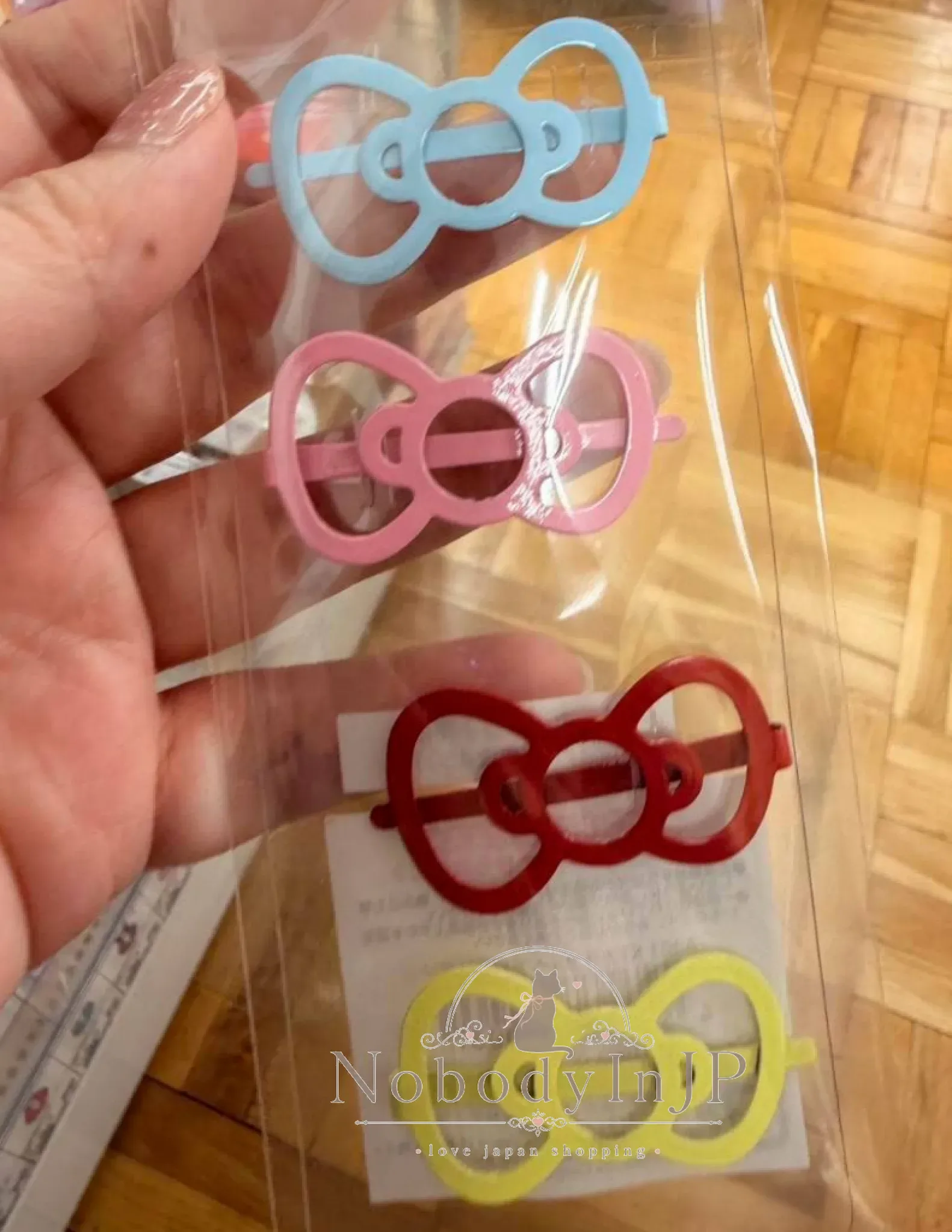 Sanrio 4入FACE一字髮夾髮夾組 特價