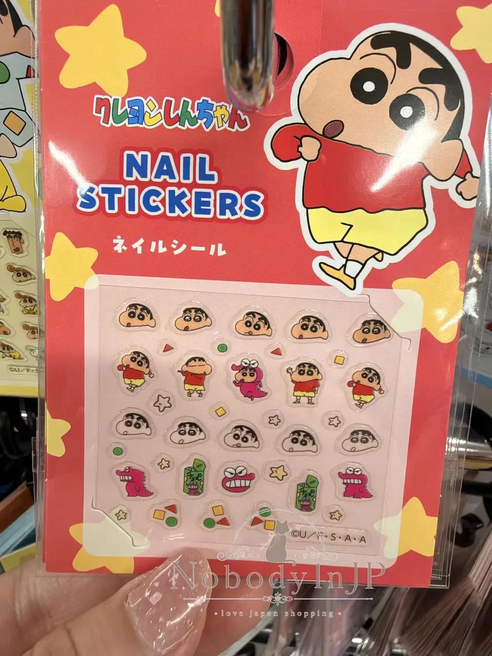 DAISO x 蠟筆小新聯名指甲貼