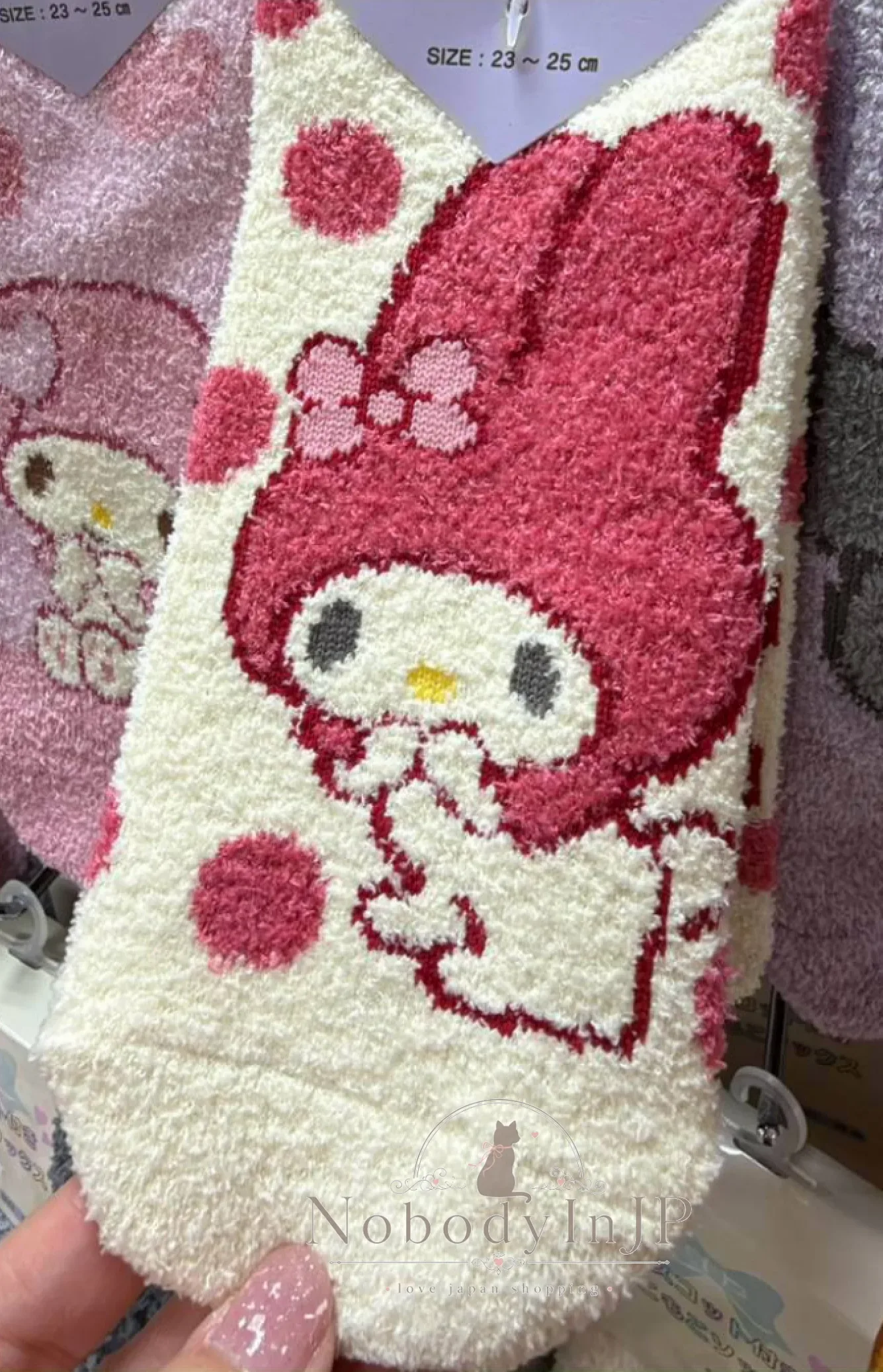 Sanrio秋冬毛茸茸保暖短襪