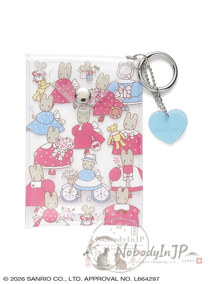 Sanrio houses PVC透明滿版登山扣掛包