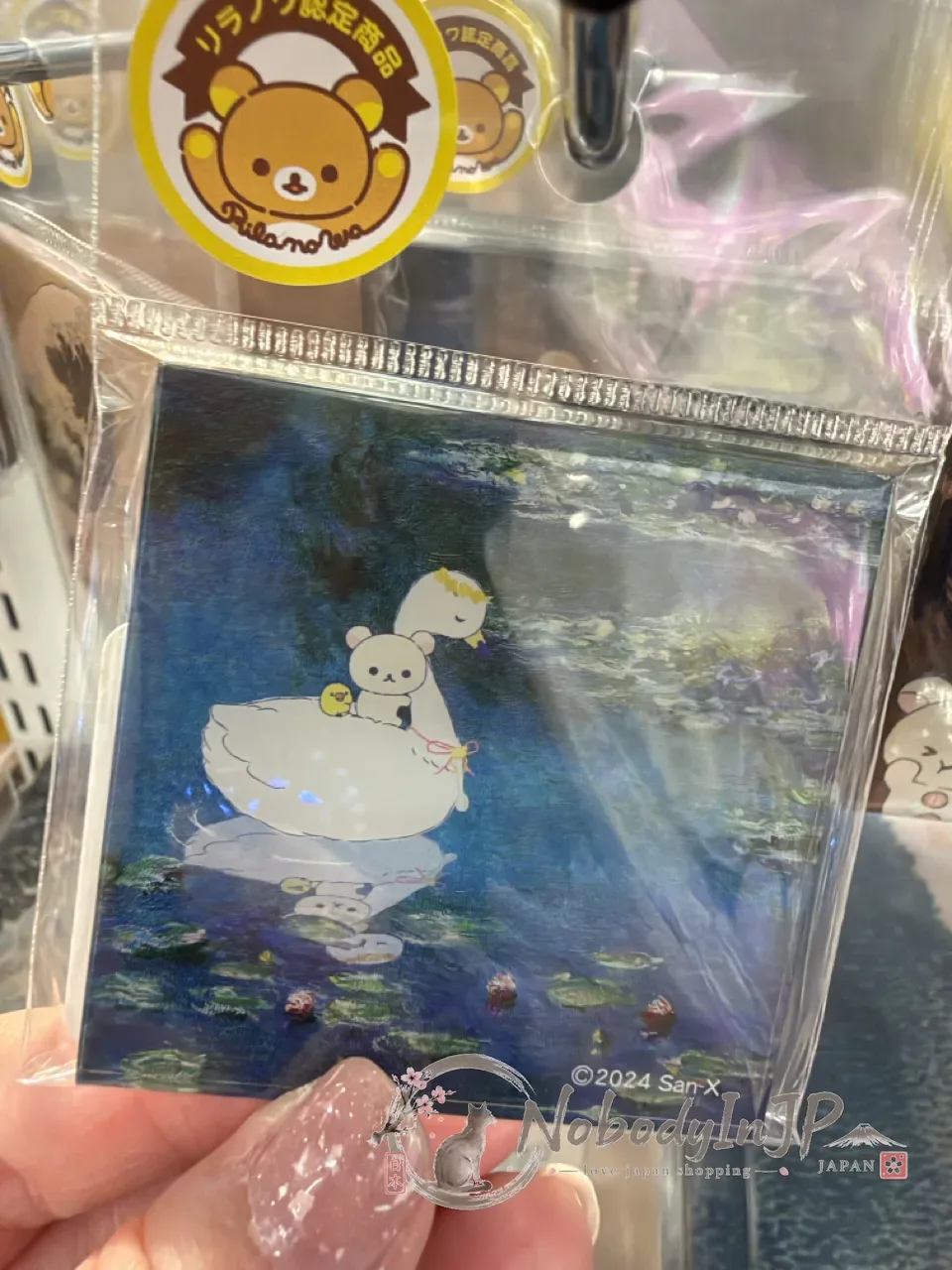 San-X懶熊art系列方形磁鐵