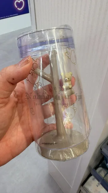 San-X 懶熊漱口杯+瀝乾架組