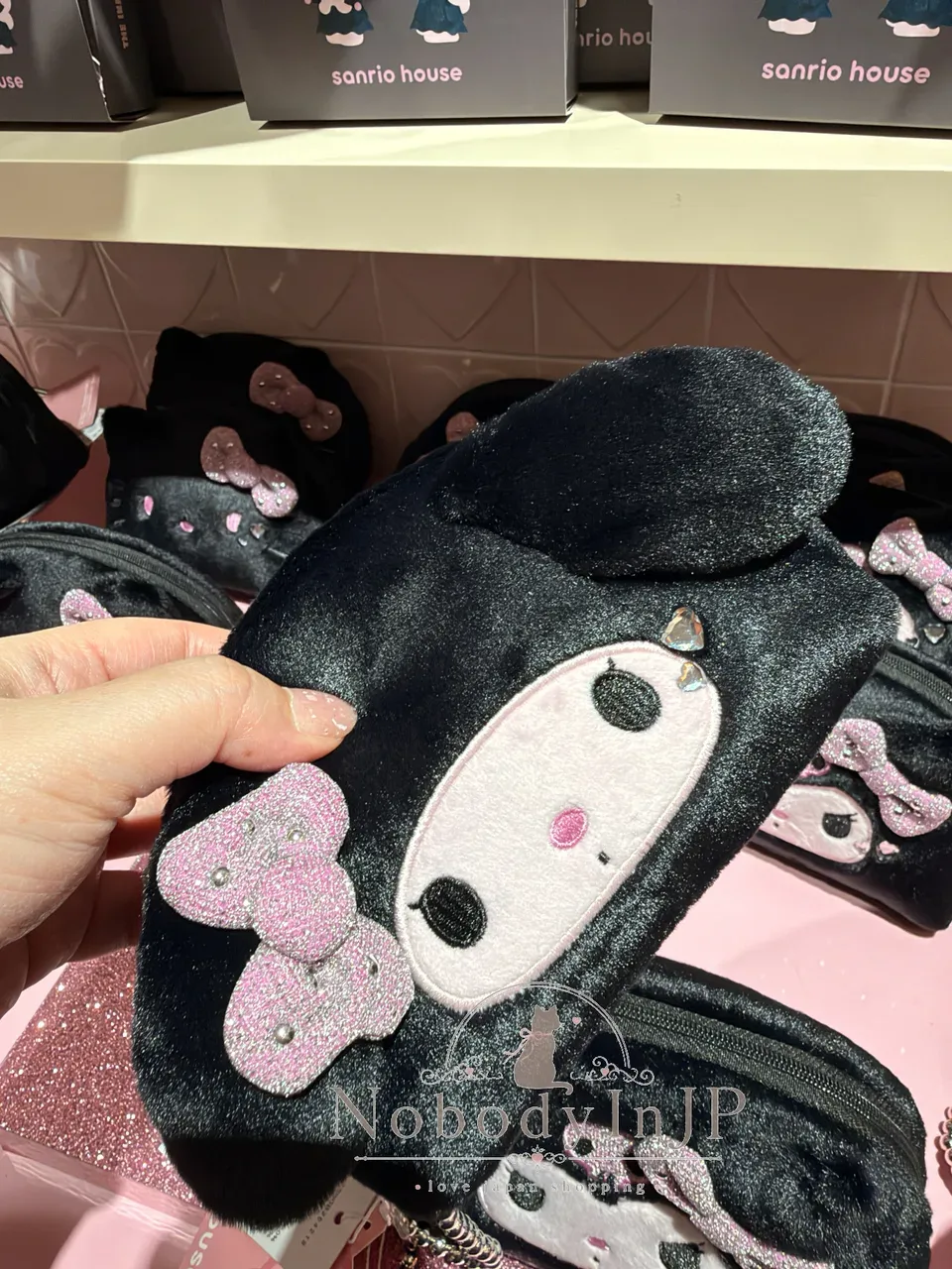 Sanrio house PINKXBLACL A CK系列貝殼拉錬包