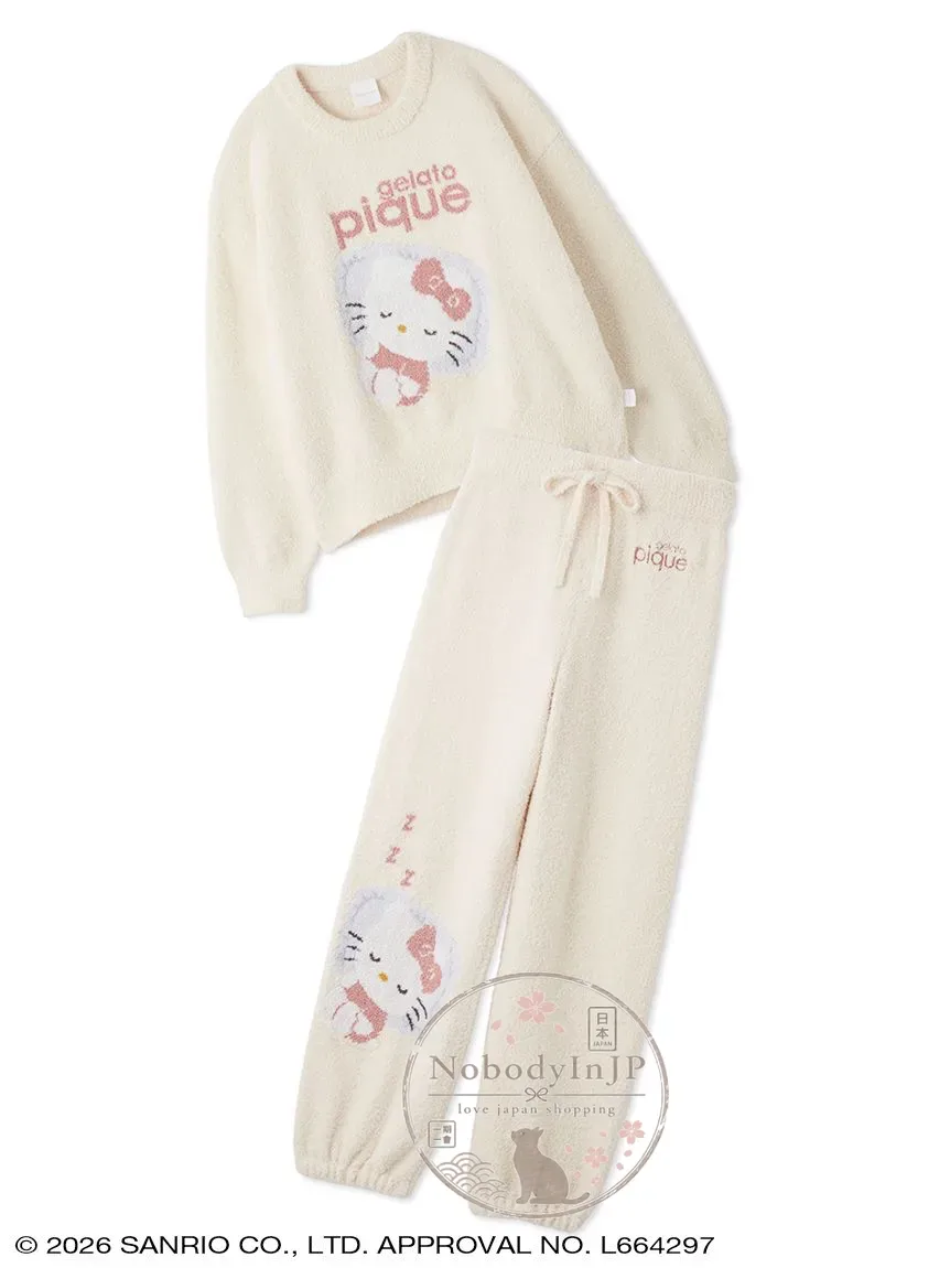 Sanrio houses x gelato pique聯名棉花糖長袖居家套裝