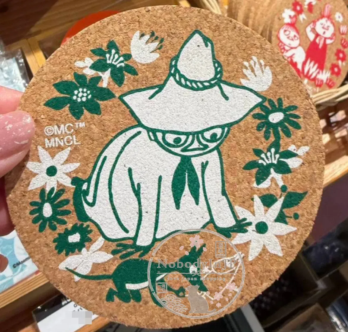 Moomin嚕嚕米圓形軟木杯墊