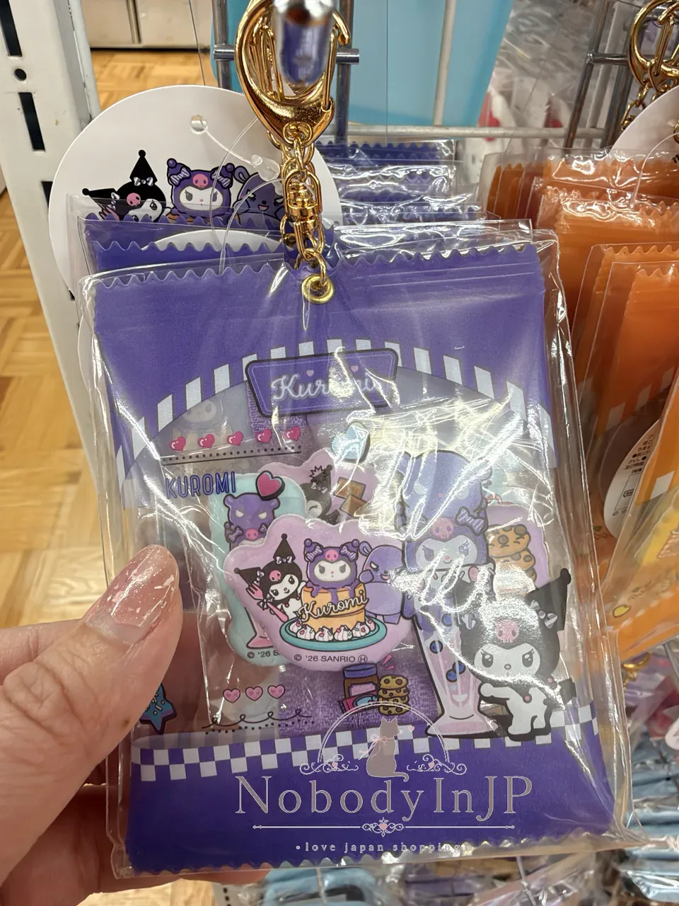 Sanrio 5入貼+PVVC透明掛袋組 特價