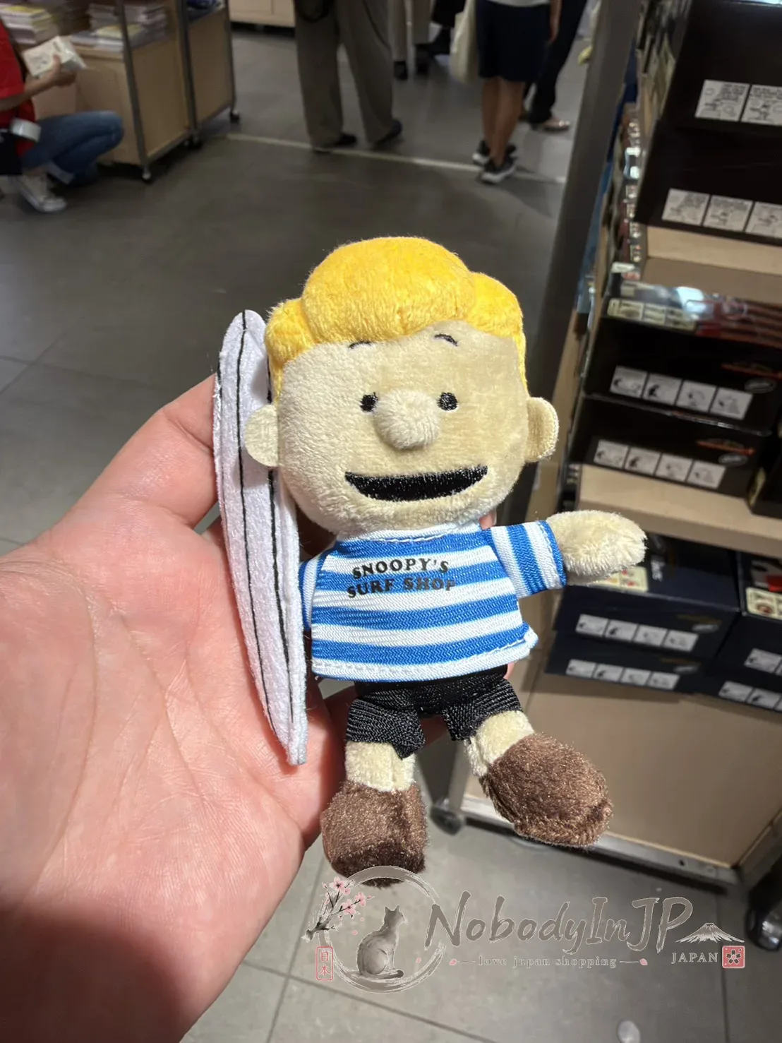 銀座三越SNOOPY期間限定展沖浪系列絨毛吊飾