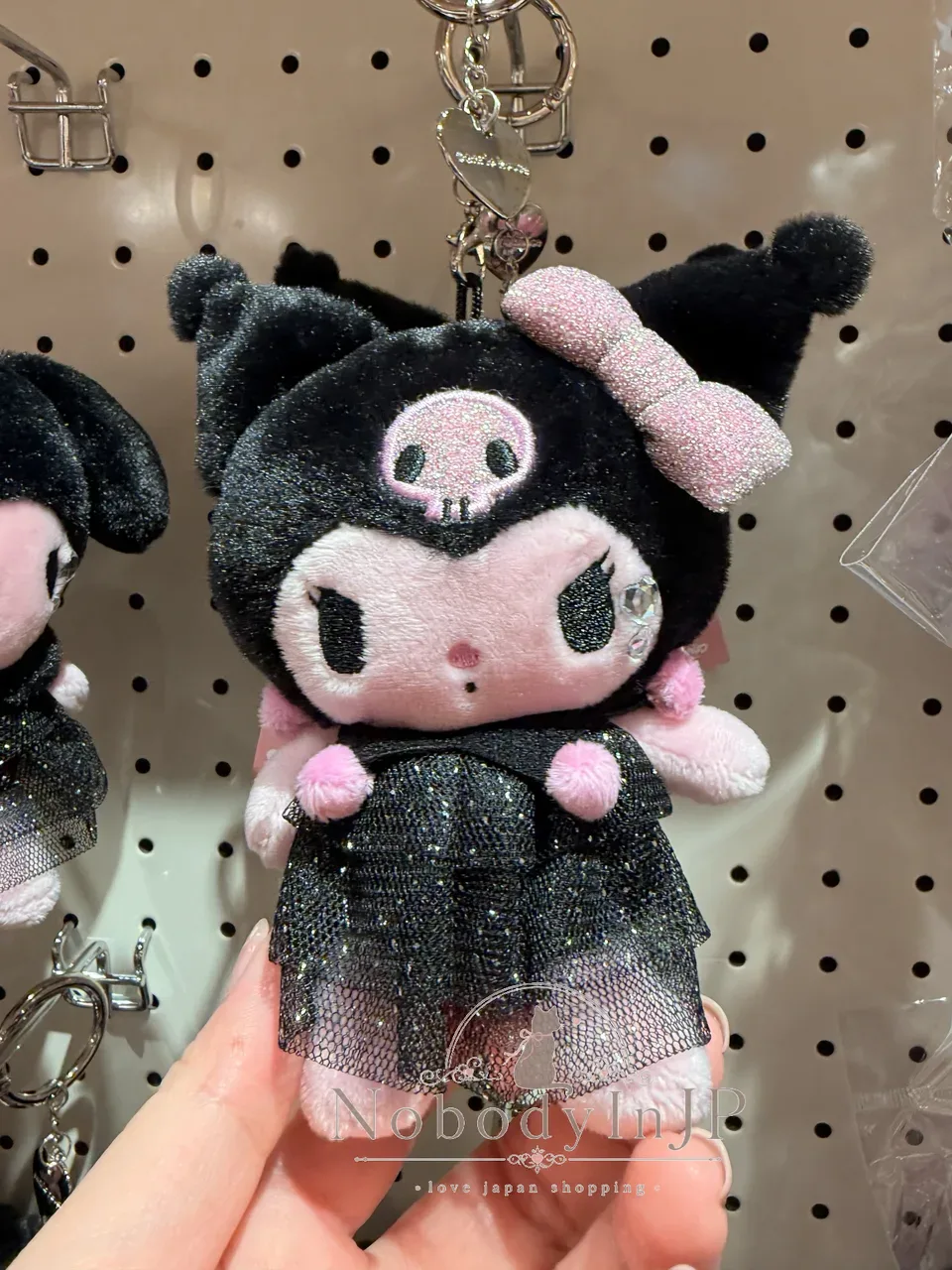 Sanrio house PINK X BLACK系列絨毛吊飾