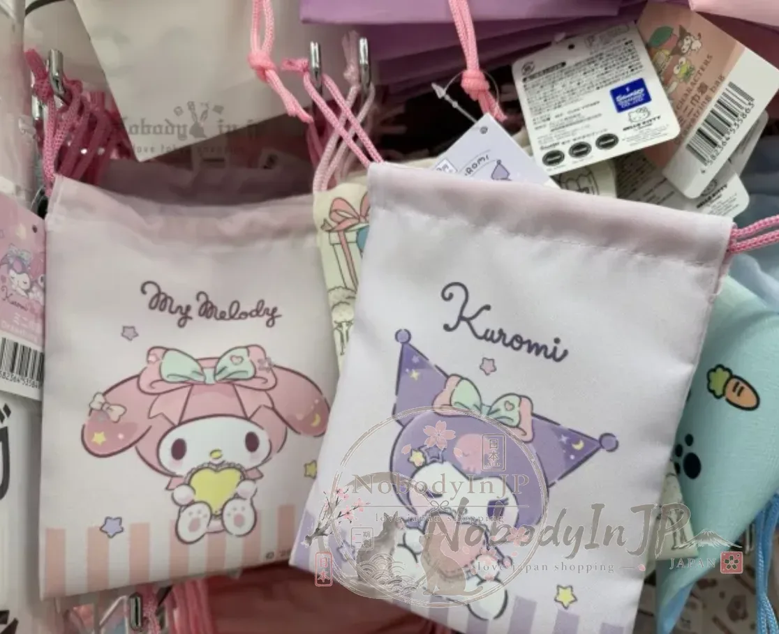 DAISO x Sanrio聯名雙面不同圖案束口袋