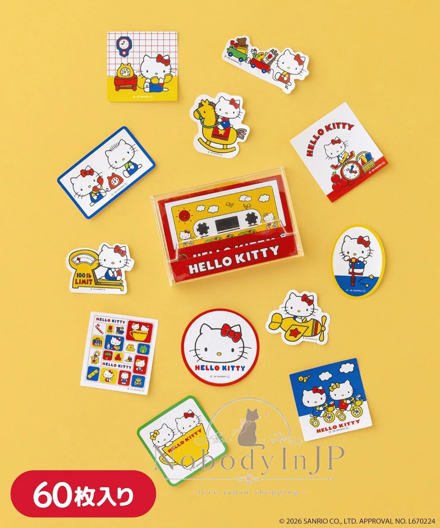 3COINS x Kitty聯名多款小貼紙組