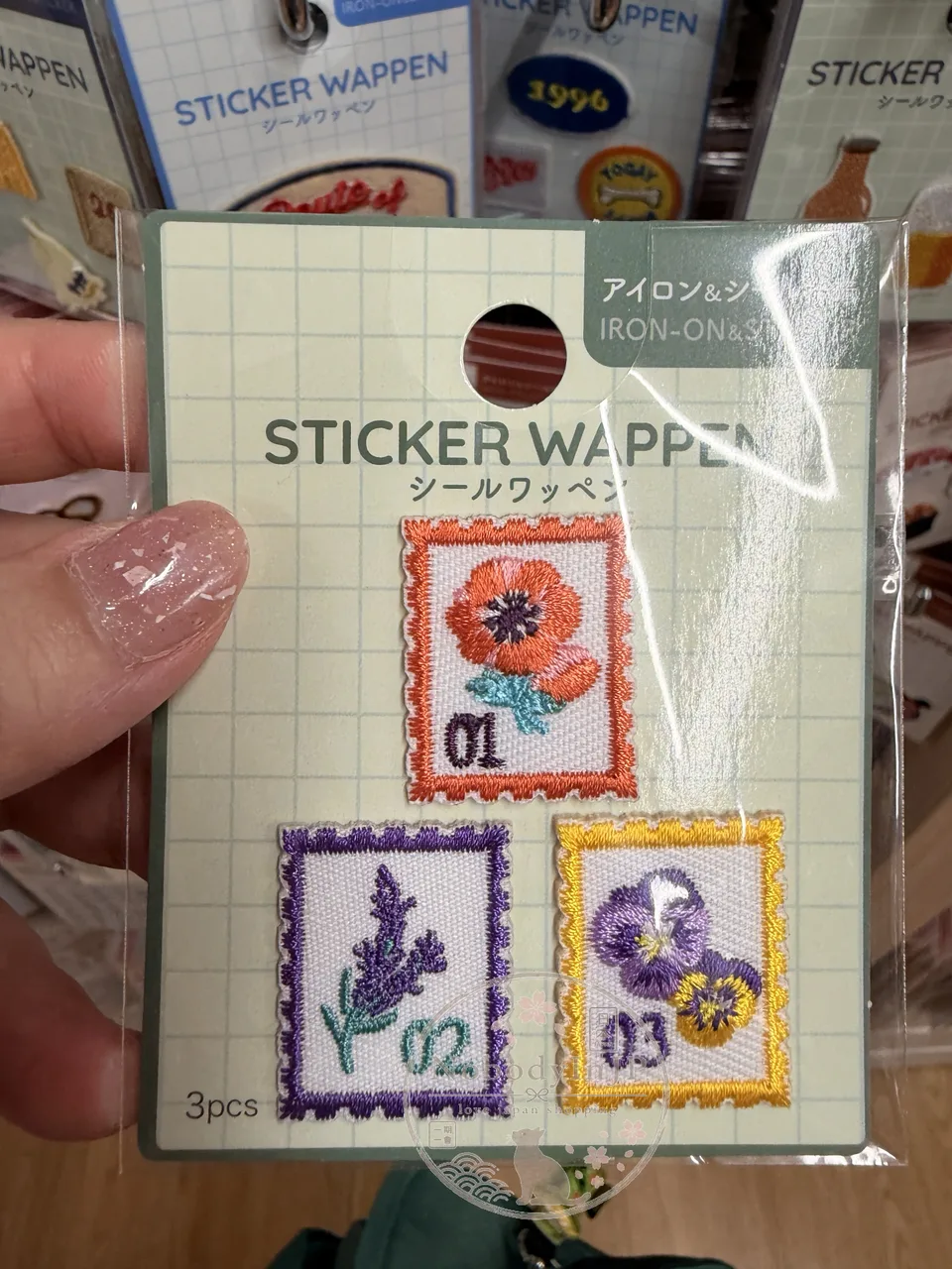 DAISO單入刺繡可直貼燙布貼